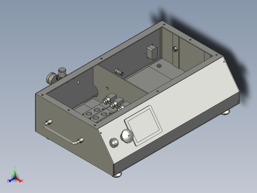 半自动标签贴标生产线设计-电箱组合-V1