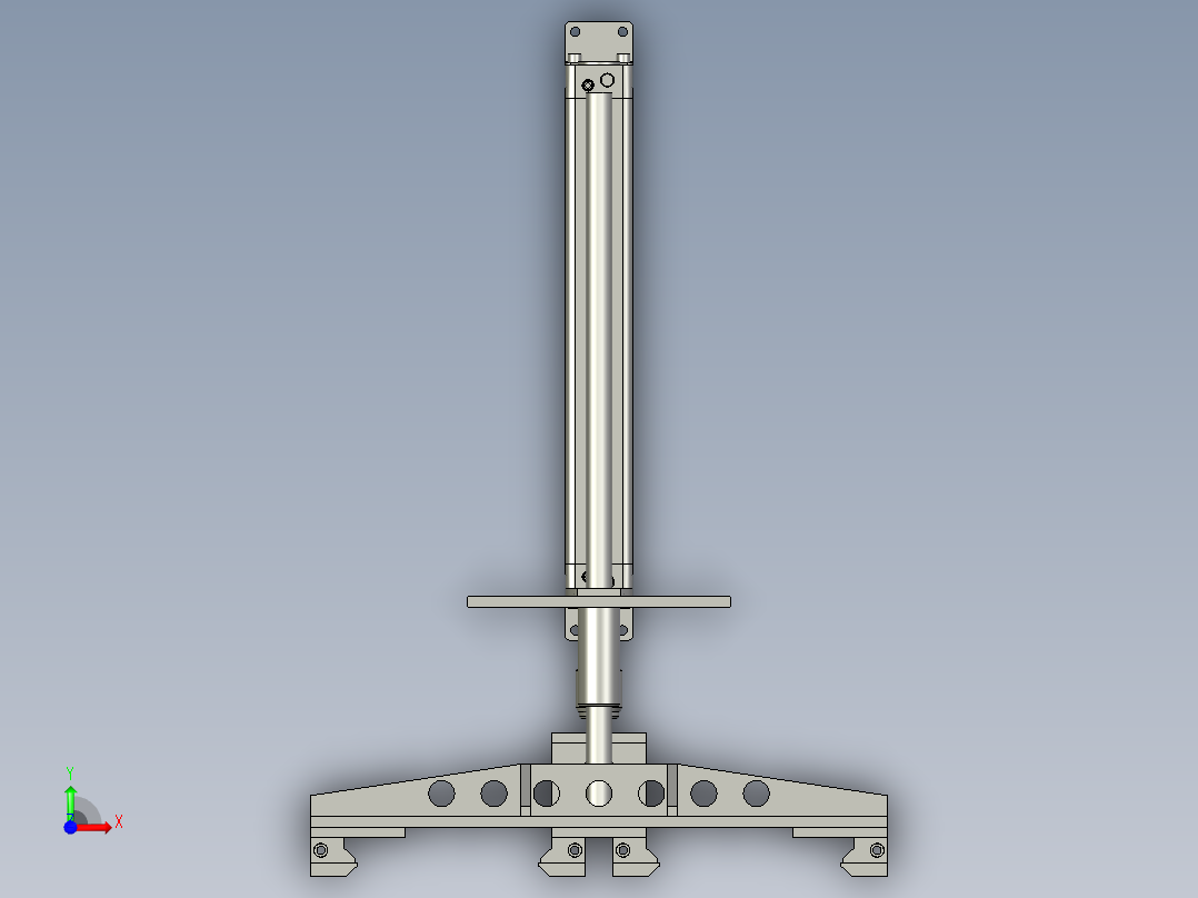 风刀上下组件1-1前视图