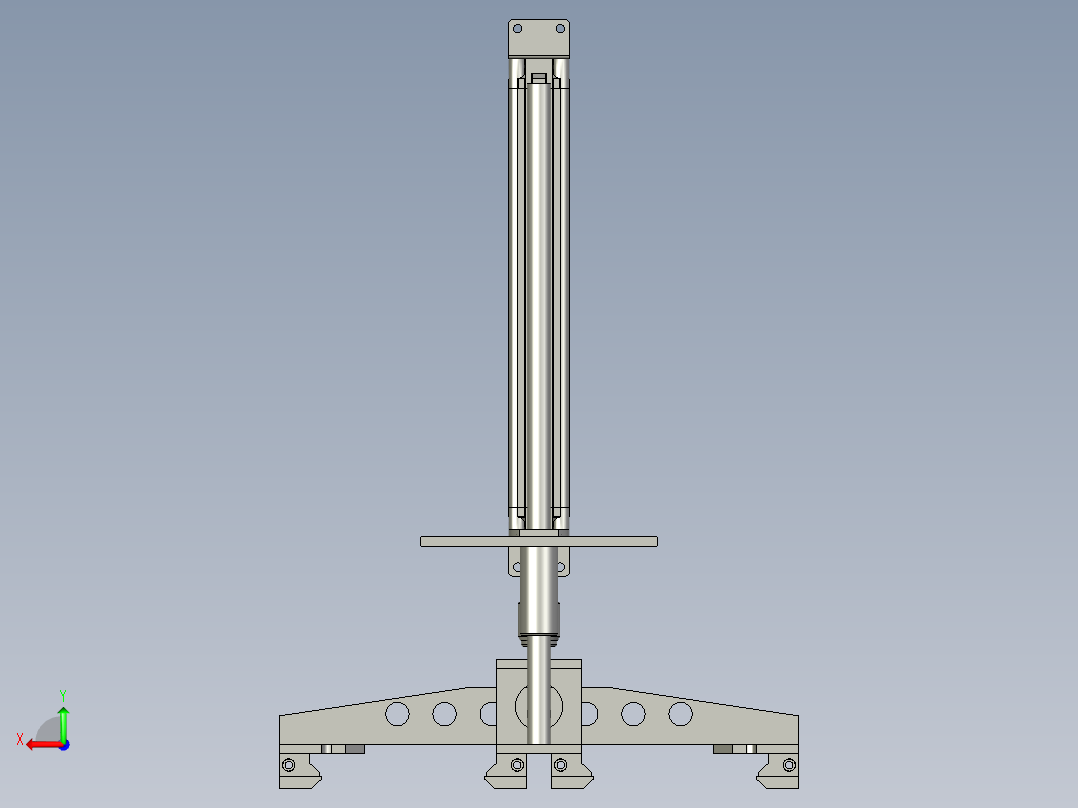 风刀上下组件1-1后视图