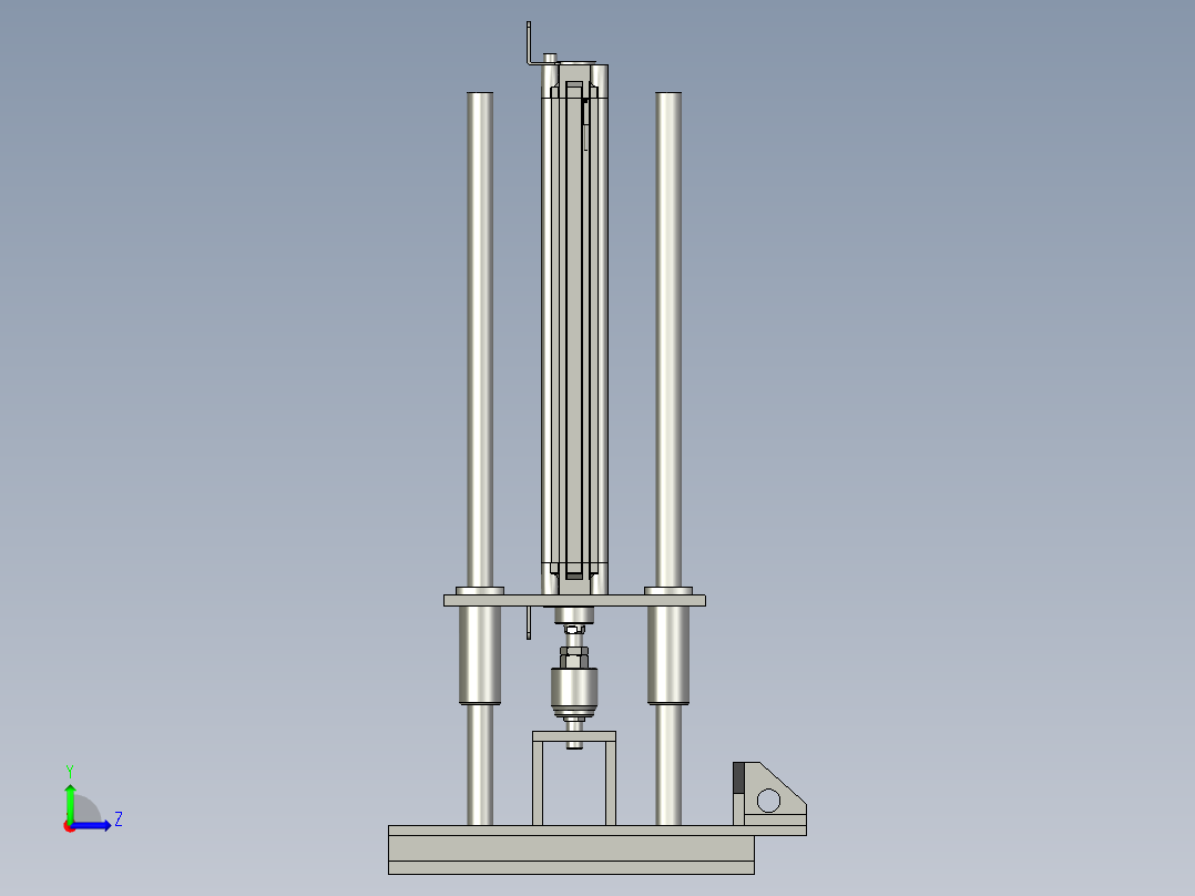 风刀上下组件1-1左视图