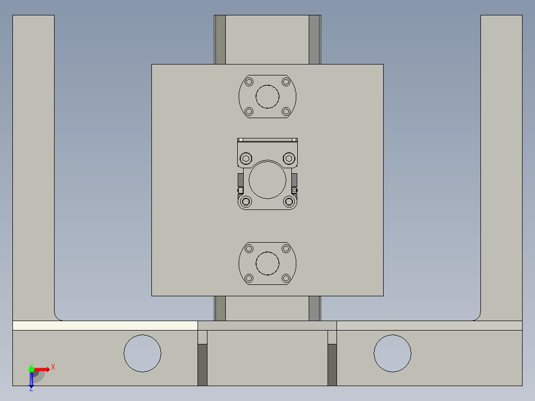 风刀上下组件1-1俯视图