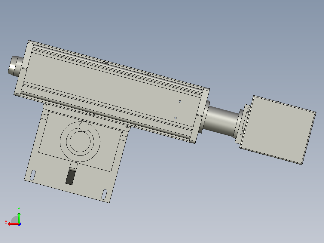 外购件定制激光切割机后视图