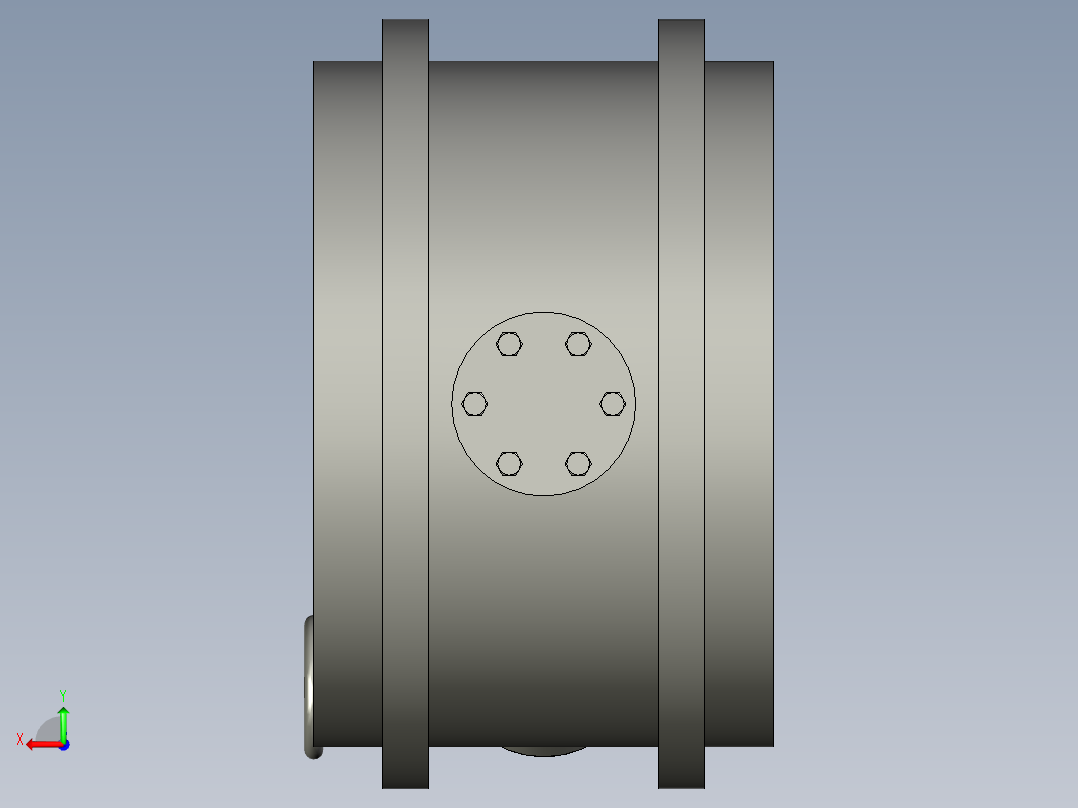 备份属于电动高温蝶阀YDDB600-1GW-Q-副本后视图