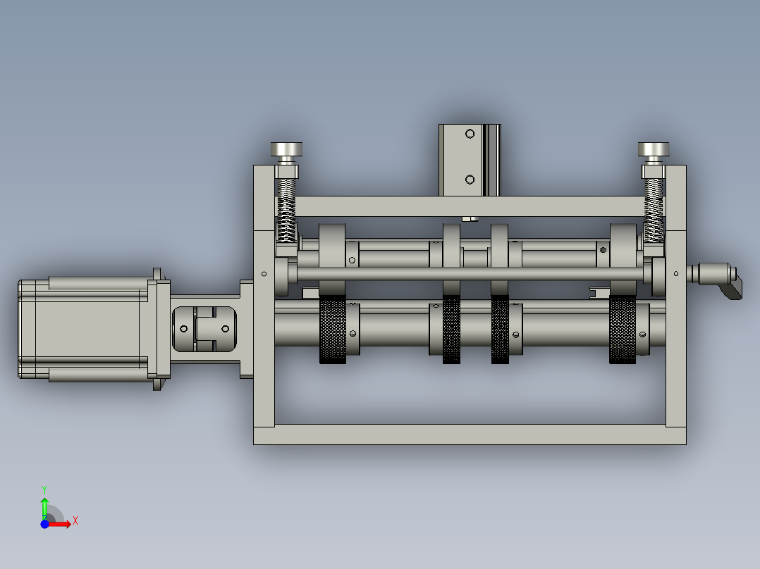 拨料机构前视图