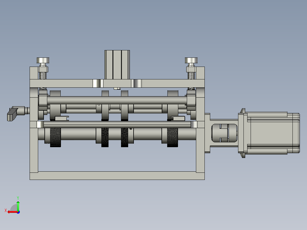 拨料机构后视图