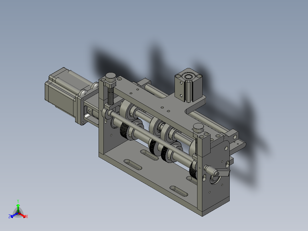 拨料机构正等轴测图