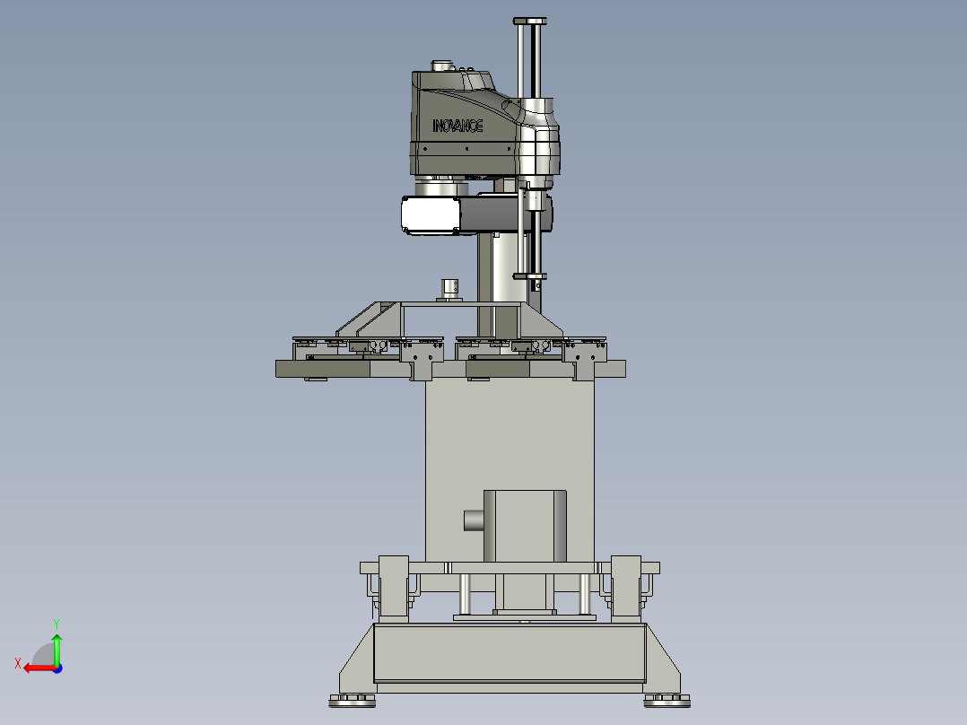 线轨机构和SCARA机器人后视图