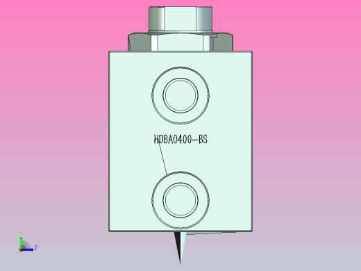 HDBA方型直线夹紧器HDBA0400-BS左视缩略图