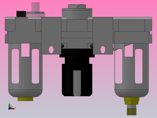 MAS2500~5000[MAS4000-06-标准]三联件，气源过滤器，空气调理组合左视缩略图