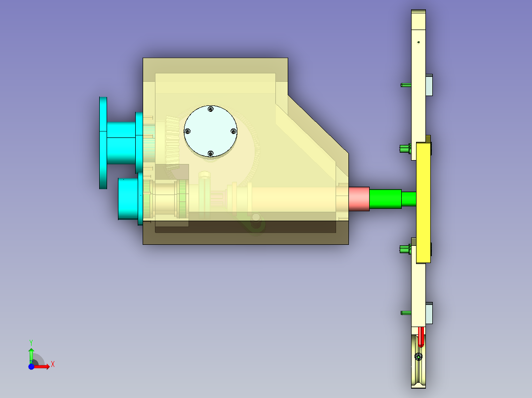 加工中心弧面凸轮式自动换刀装置(ATC)--282675-25前视图