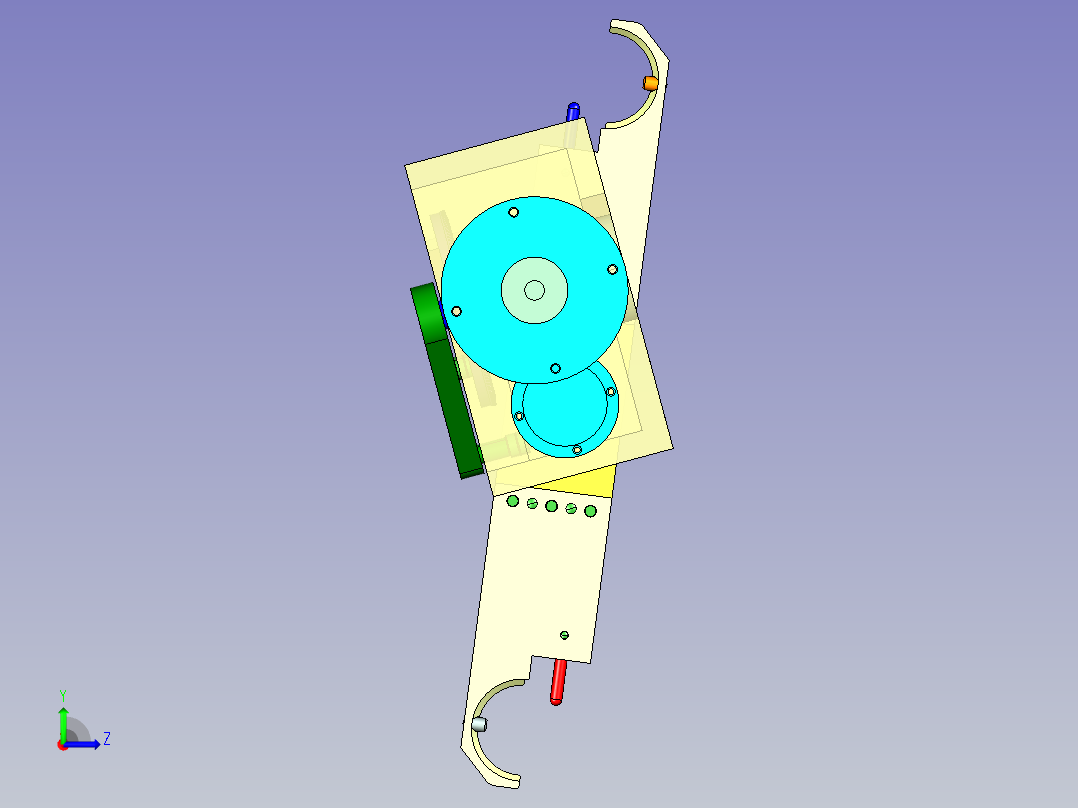 加工中心弧面凸轮式自动换刀装置(ATC)--282675-25左视图