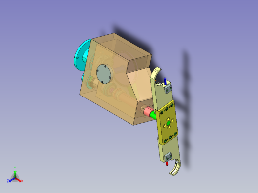 加工中心弧面凸轮式自动换刀装置(ATC)--282675-25正等轴测缩略图
