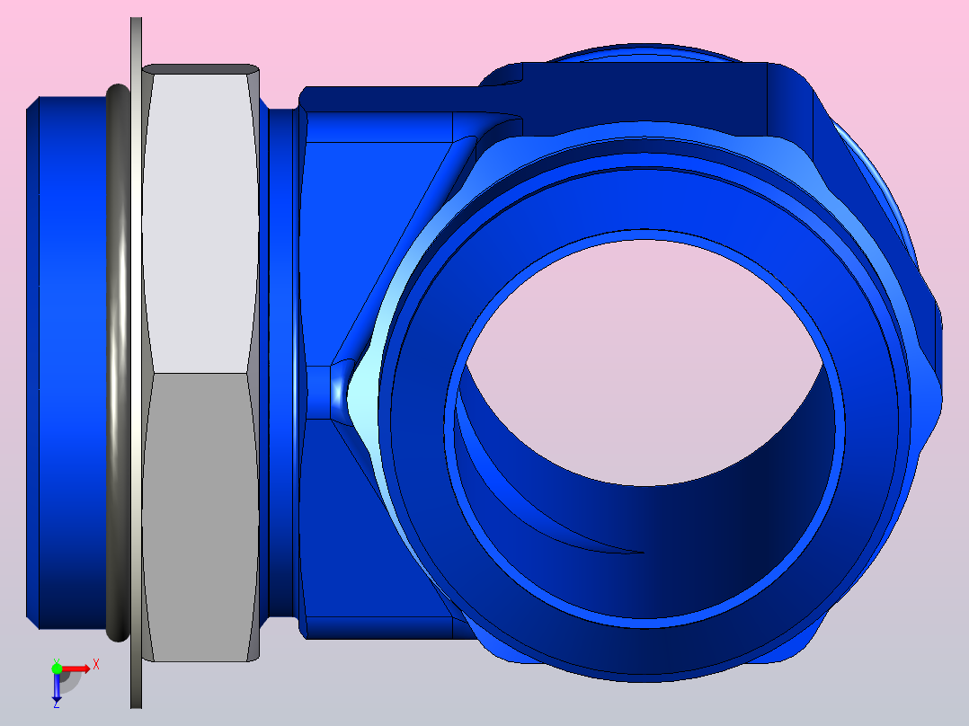32 s5ox s硬管接头俯视图