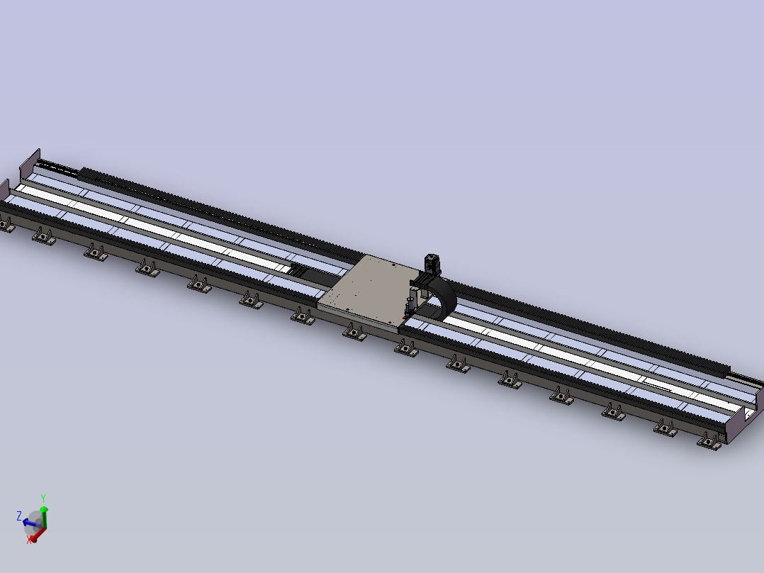 10米全封闭地轨--1649376-30主视图