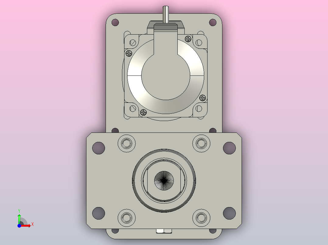 伺服电缸MRB80系列P10平行安装1：1（内螺纹）MRB80-L5-S150-MRQD-MRN-P10-750W前视图