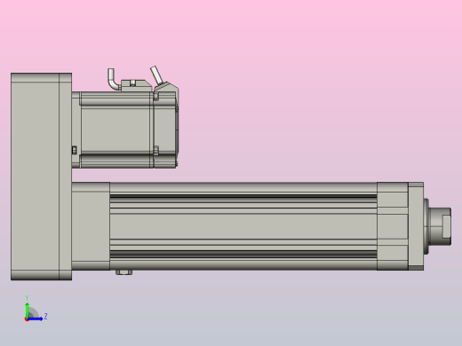 伺服电缸MRB80系列P10平行安装1：1（内螺纹）MRB80-L5-S150-MRQD-MRN-P10-750W左视缩略图