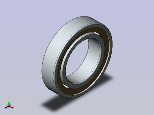 1GB／T276-94深沟球轴承6008-2Z正等轴测缩略图
