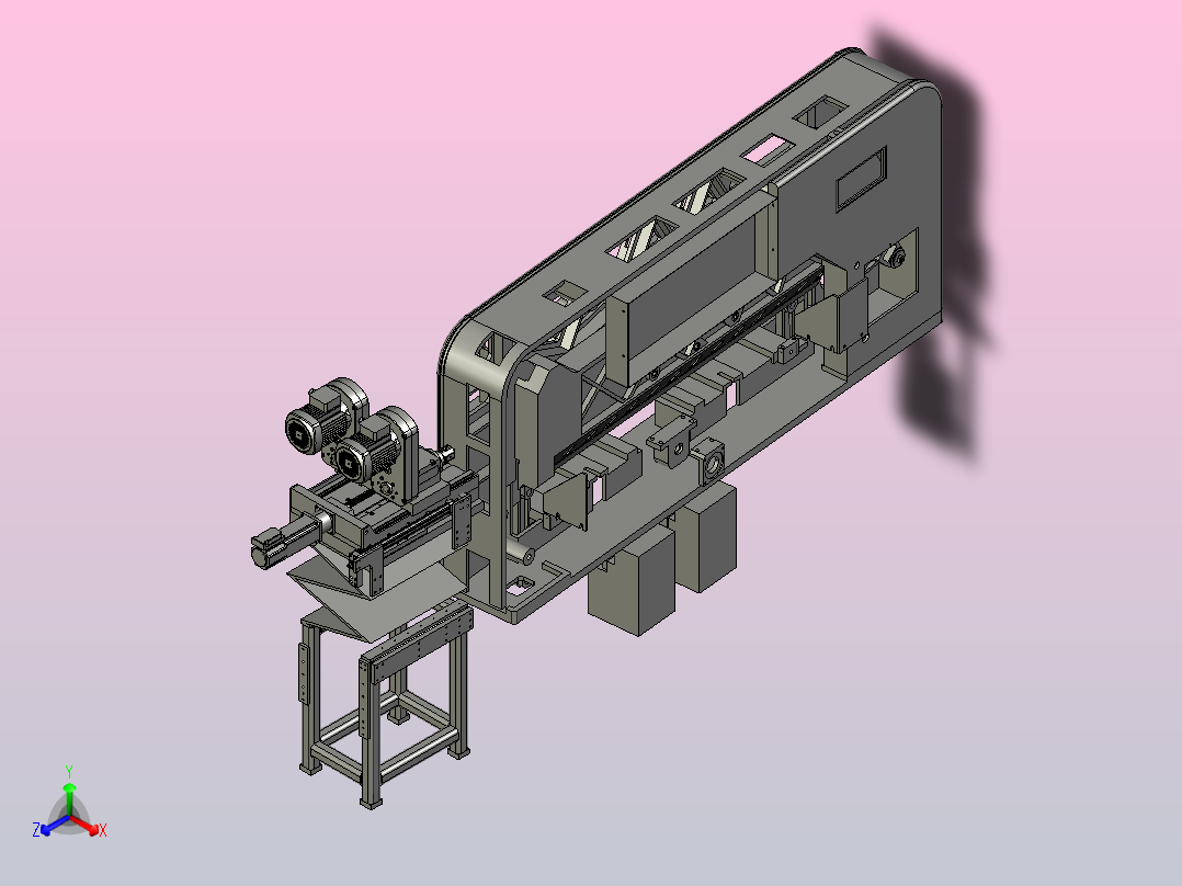 大型自动锁螺丝机主视图