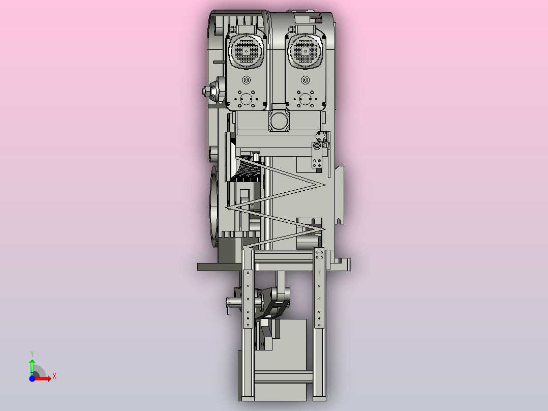 大型自动锁螺丝机前视图