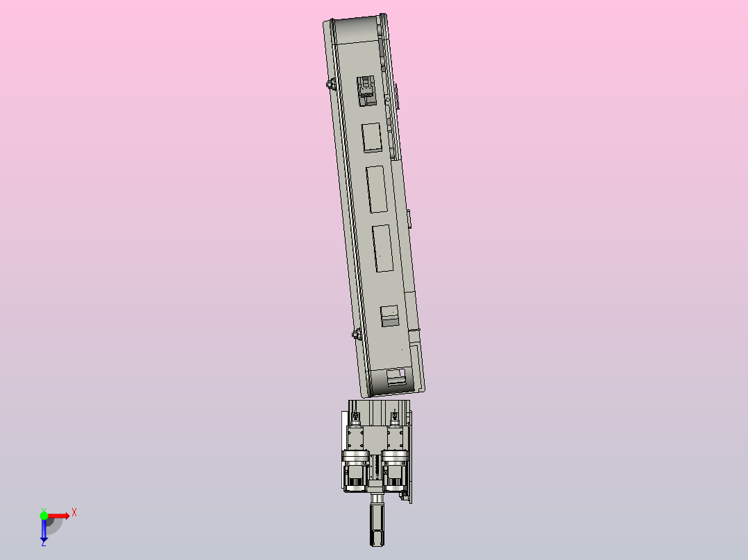 大型自动锁螺丝机俯视图