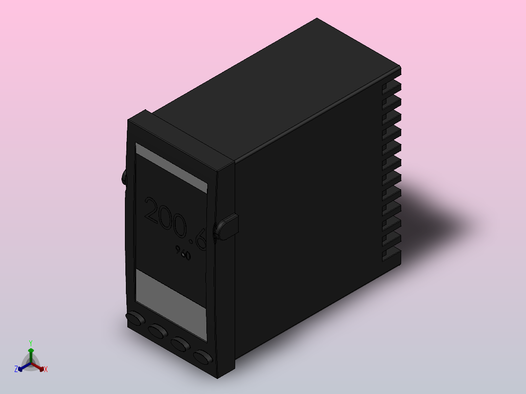 SX90过程控制器[SX90过程控制器]正等轴测图