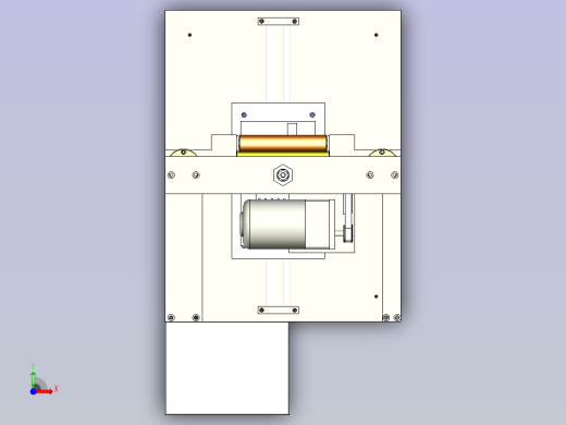 屏幕自动除胶治具3D图纸前视缩略图