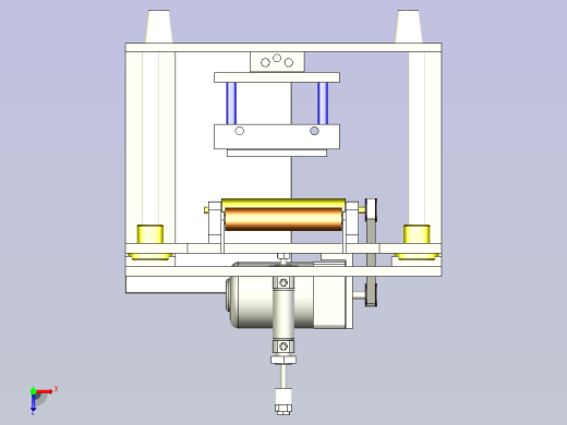 屏幕自动除胶治具3D图纸俯视缩略图