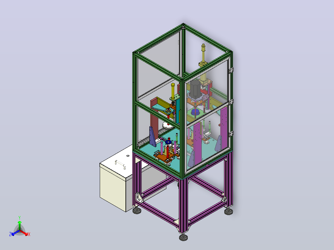 除尘机3D图纸主视图