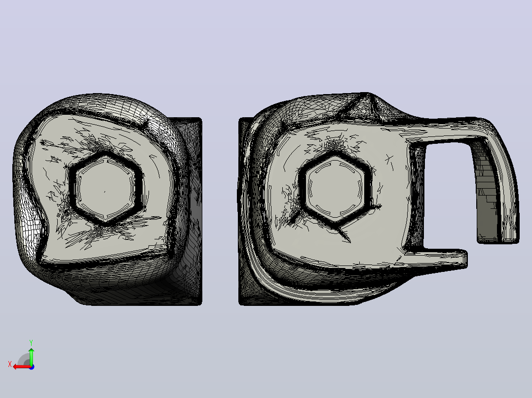 卡通组装模型后视图