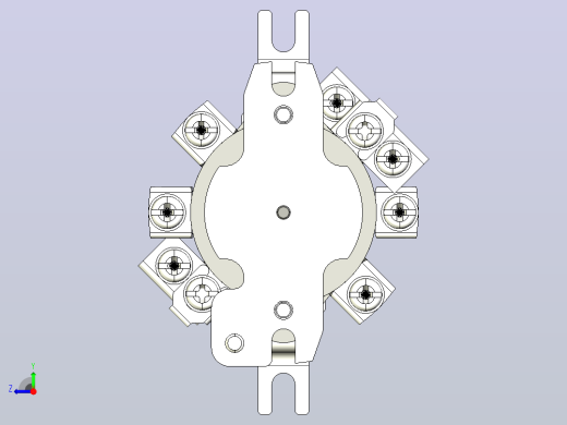 HZ10-10S_3板后组合开关三维模型202012右视缩略图