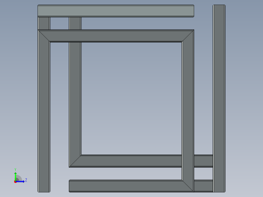 3D桌架左视缩略图