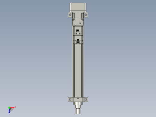 轻载电动缸TPA-ESR80-2510C-L500-MR-LB-W-P75-JX-C3俯视缩略图