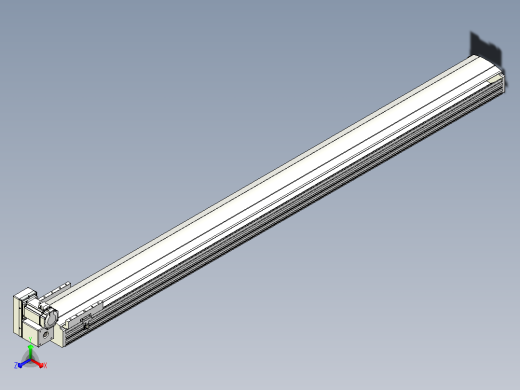 皮带直线轴半封闭可选导轨TPA-HNB-202D-140-L2200-LU-C-P75-N3主视缩略图