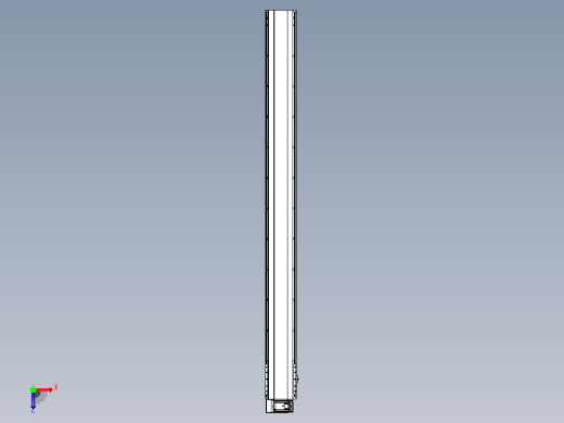 皮带直线轴半封闭可选导轨TPA-HNB-202D-140-L2200-LU-C-P75-N3俯视缩略图