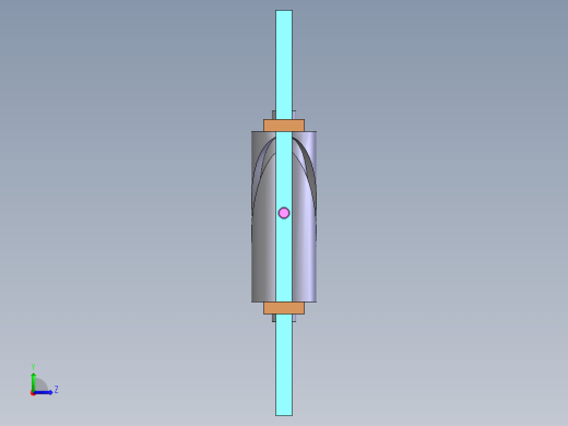 163disk.com_圆柱凸轮机构左视缩略图