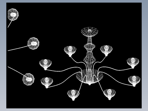 室内家具及植物三维模型八-D110