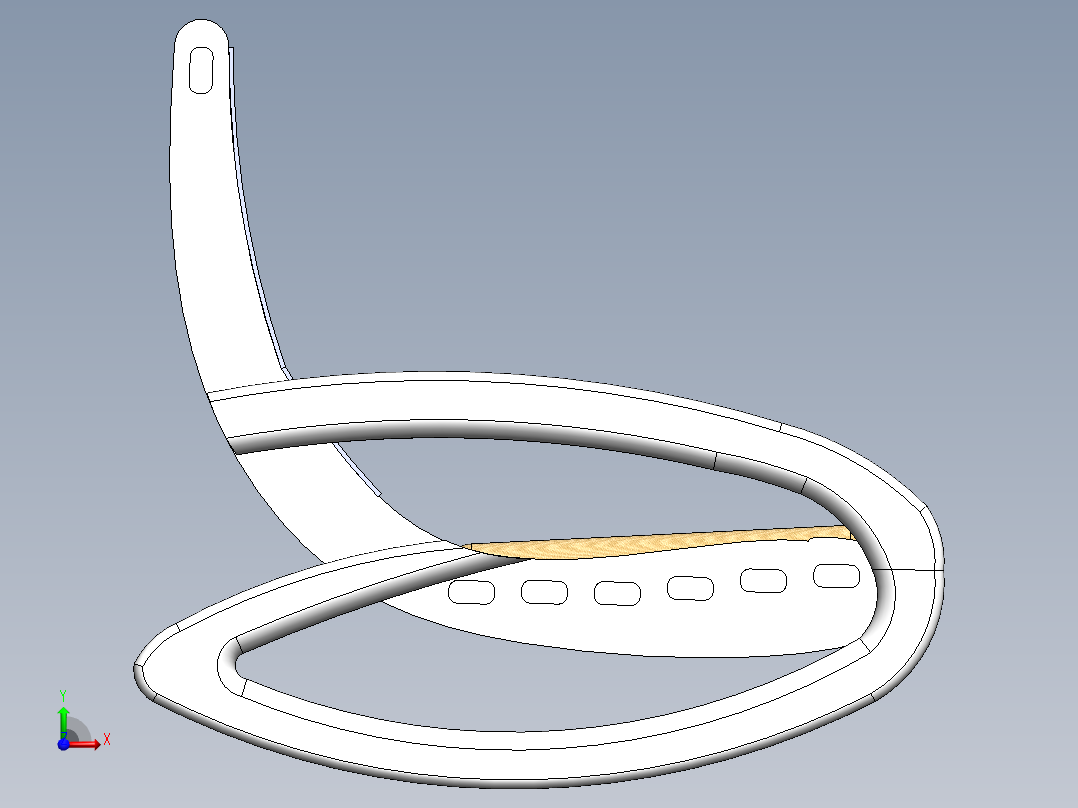 solidworks 摇椅创意设计前视图