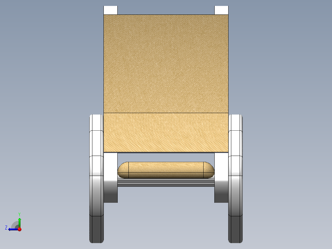 solidworks 摇椅创意设计右视图