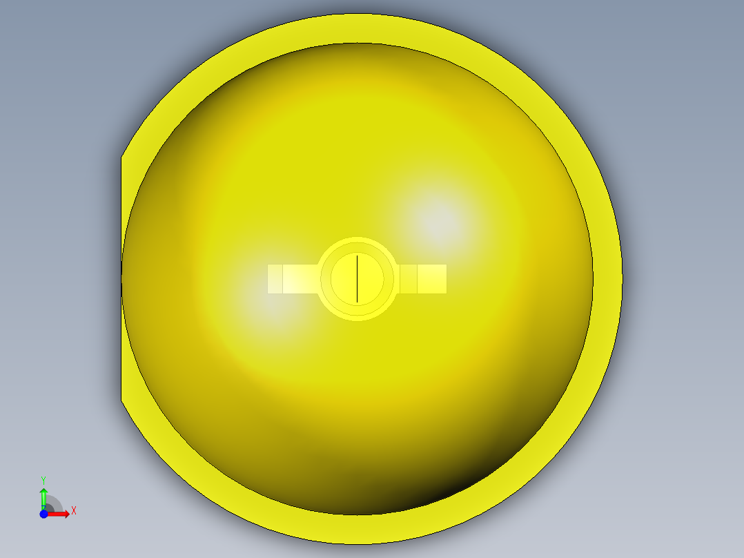 LED_Round_Yellow_D8.0mm前视图