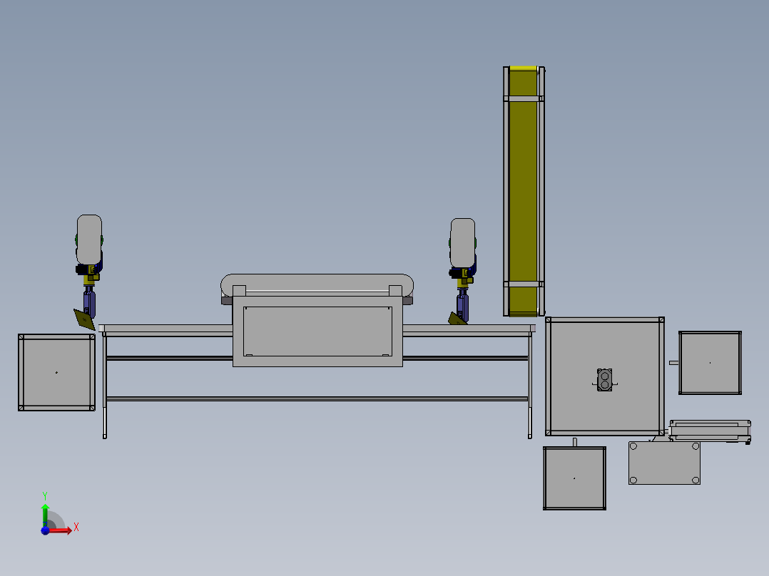 铝合金自动拼装设备前视图