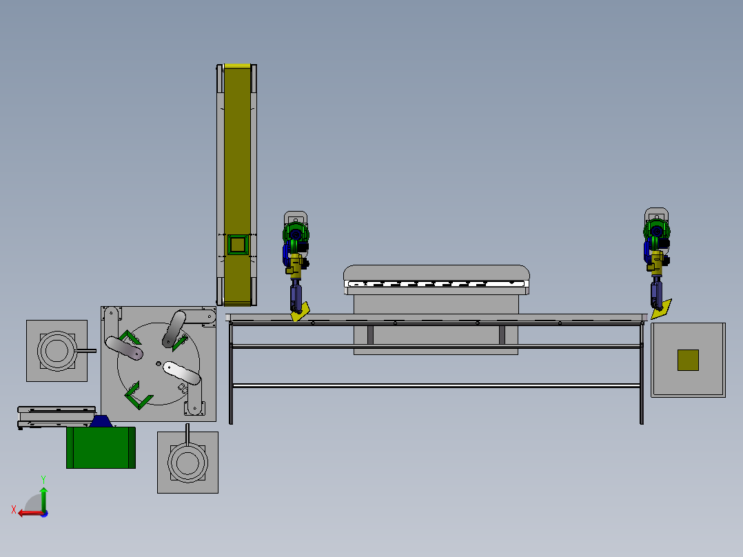 铝合金自动拼装设备后视图