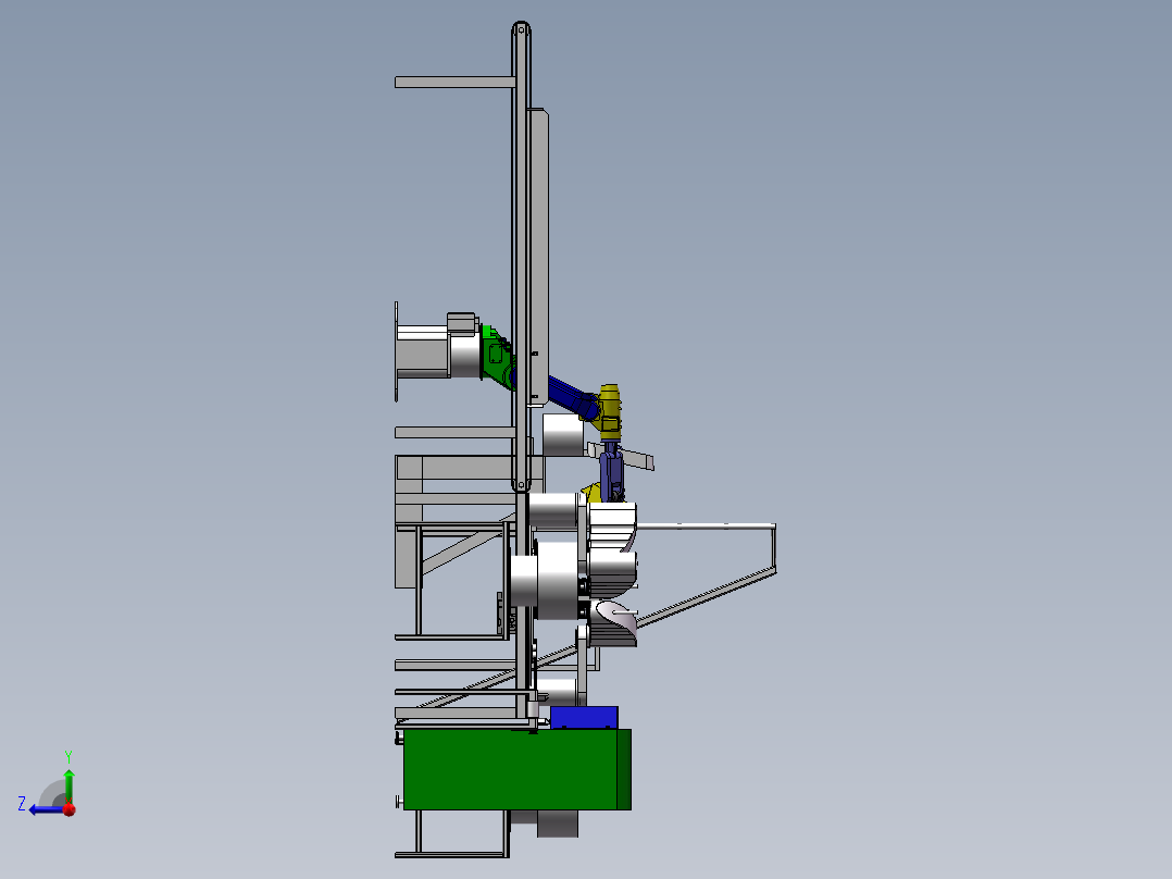 铝合金自动拼装设备右视图
