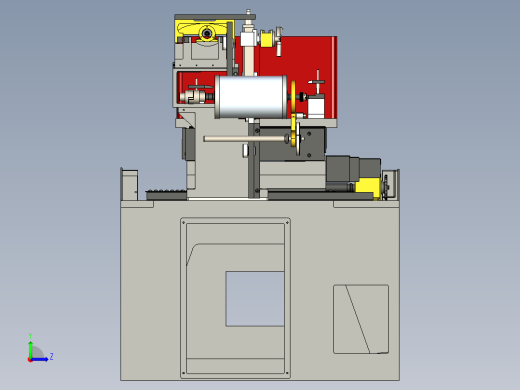 DK系列线切割机设计左视缩略图