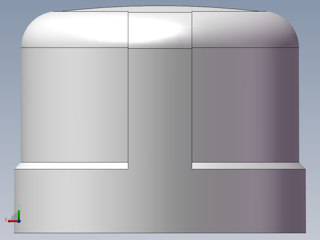 圆管帽 DN20后视图