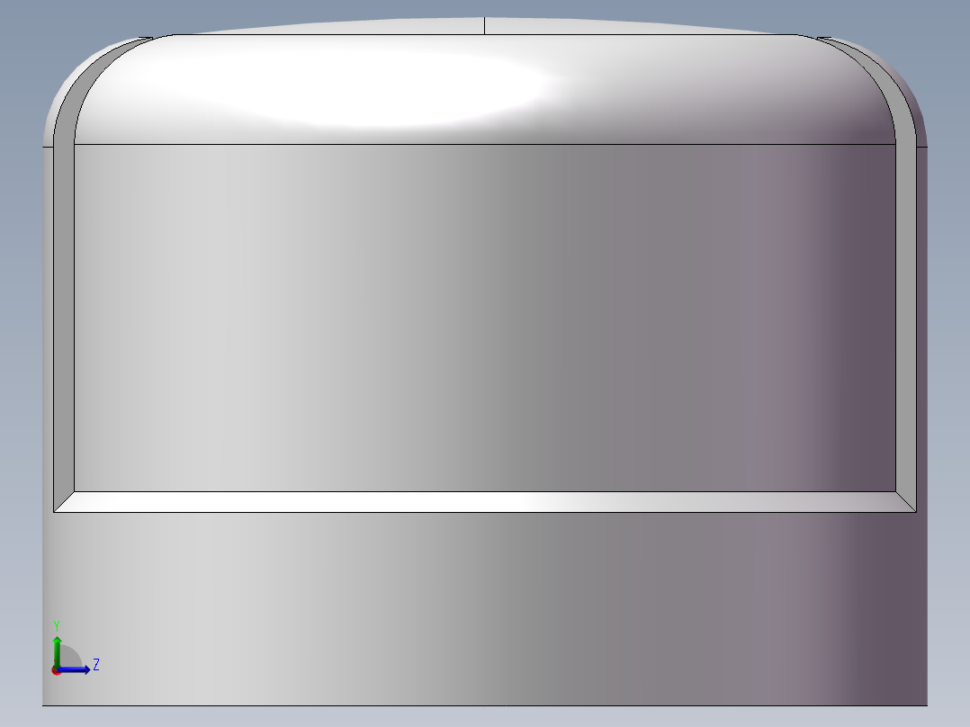 圆管帽 DN20左视图