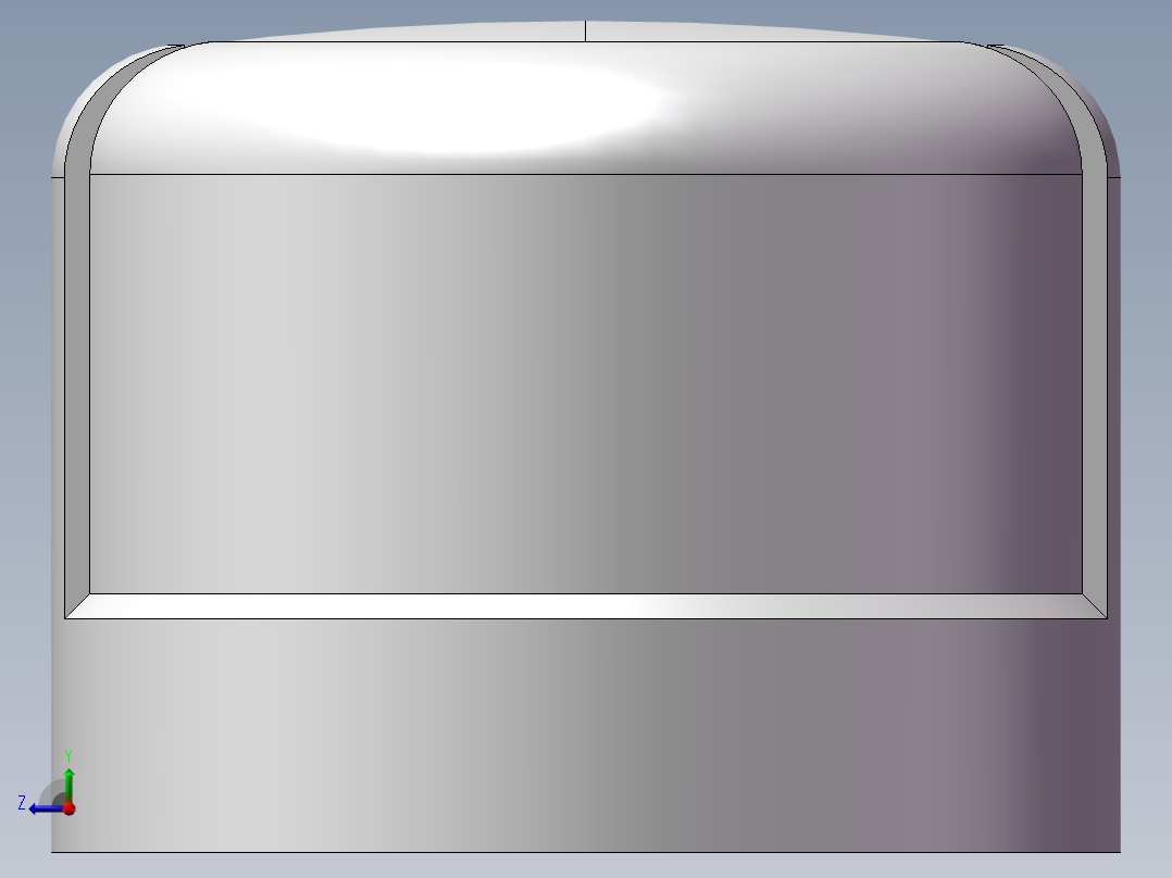 圆管帽 DN20右视图