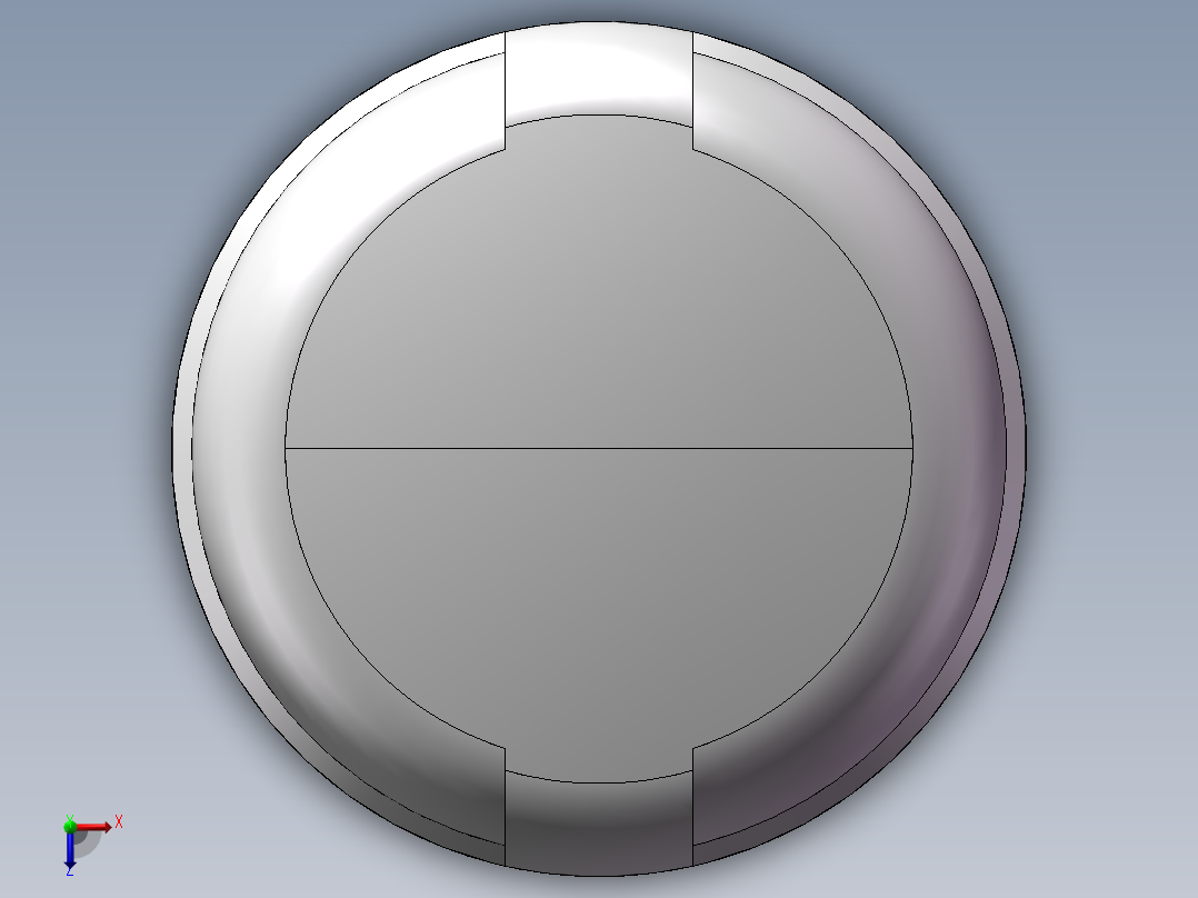 圆管帽 DN20俯视图