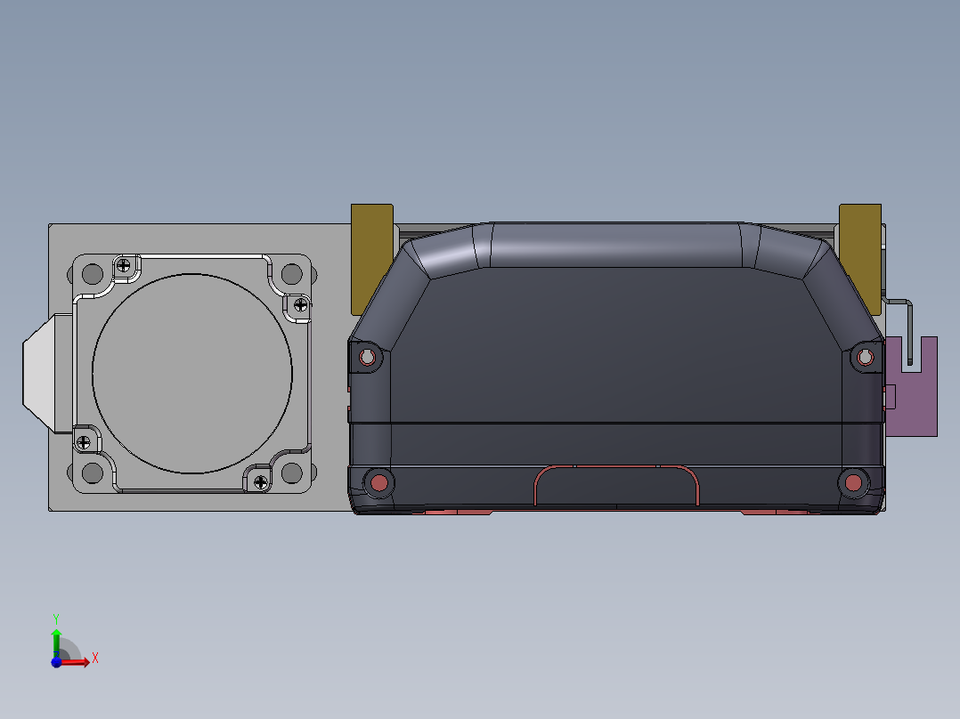 MTH丝杆半封闭模组MTH13-BL-60前视图