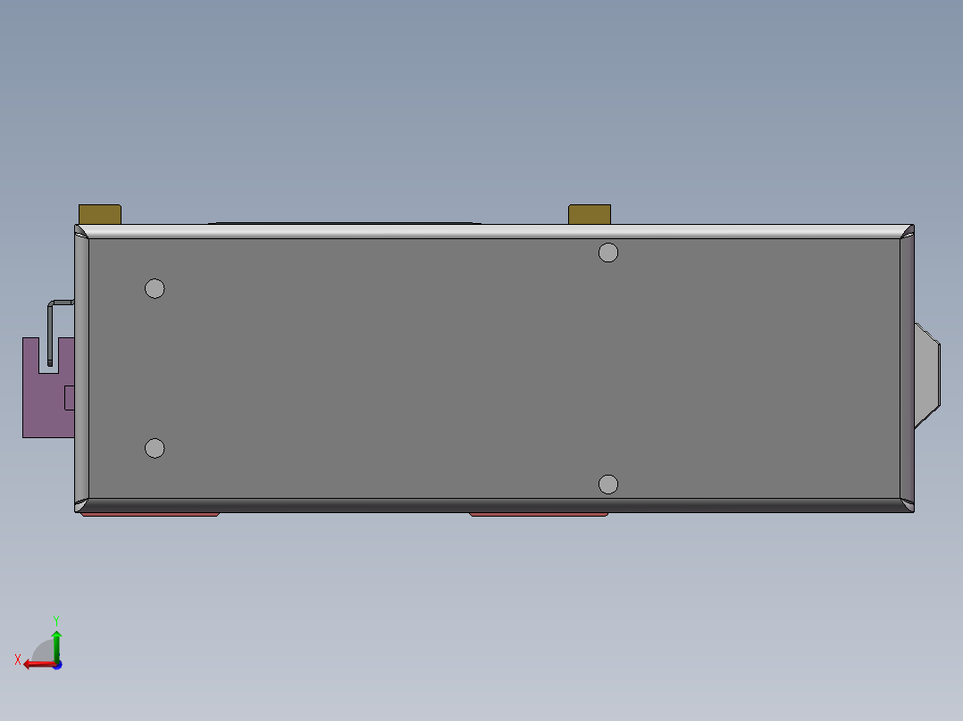 MTH丝杆半封闭模组MTH13-BL-60后视图