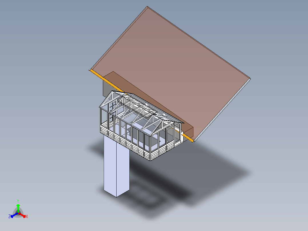 温室花园正等轴测图